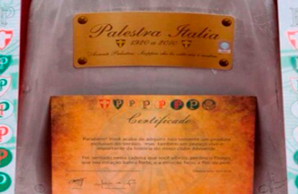 Foto de presente criativo para homem torcedor palmeirense - Cadeira do estádio do Palmeiras - Original Experience